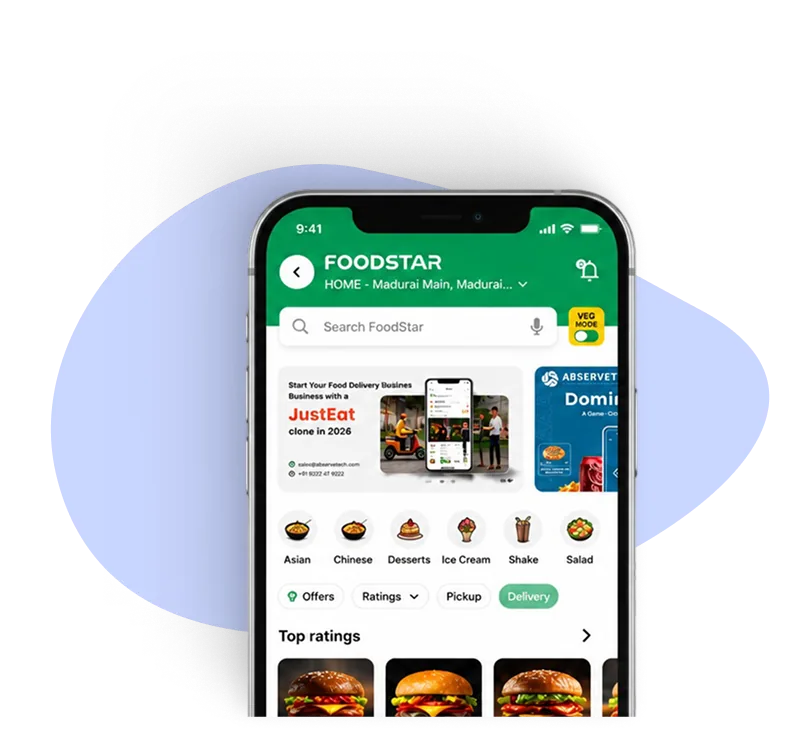 Delivery mobile app