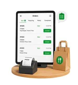 2. Order Management (Restaurant Panel)