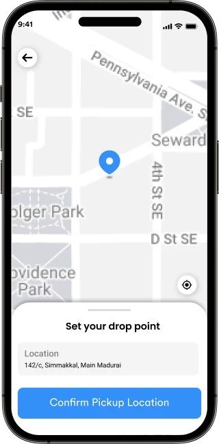 Set drop point screen