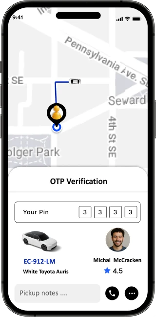 OTP verification screen