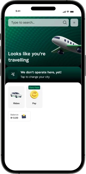 Careem-Like Taxi App mobile mockup