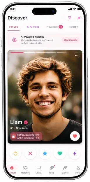 Discover screen